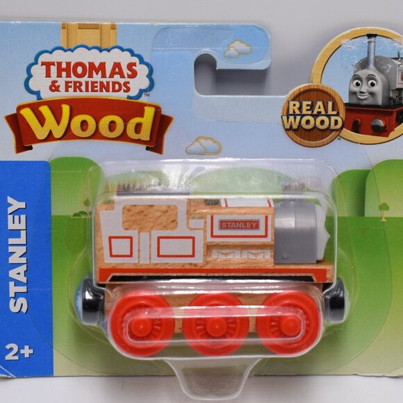 STANLEY Exposed Wood Thomas & Friends Wooden Railway Engine Trains Fisher Price - Picture 1 of 11